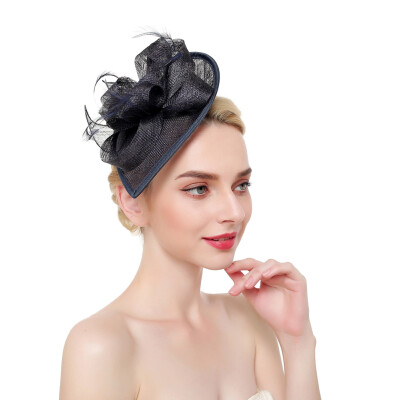 

Feathers Headband Clip Fascinator Hat Wedding Race Royal Ascot Head Accessory
