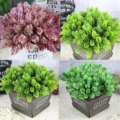 

2018 Artificial Greenery Green Grass Bouquet Bunch Photography Props Decor Craft