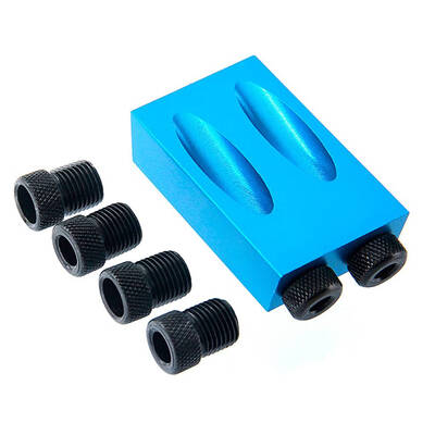 

Pocket Hole Jig Kit 6810mm Drive Adapter for Woodworking Angle Drilling Holes Punch Locator Set