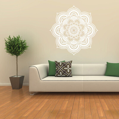 

〖Follure〗Mandala Flower Indian Bedroom Wall Decal Art Stickers Mural Home Vinyl Family BK