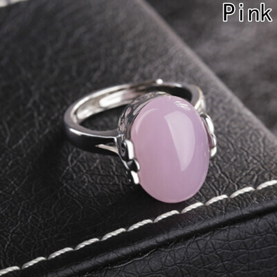 

Excellent Colors Crystal Unique Ruby Silver Ring Sterling Adjustable