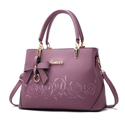 

2019 Elegant Shoulder Bag Women Designer Luxury Handbags Women Bags Plum Bow Sweet Messenger Crossbody Bag For Women T30