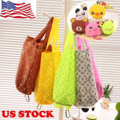 

Cute Lady Foldable Recycle Bag Eco Reusable Shopping Bag Fruit Vegetable Grocery