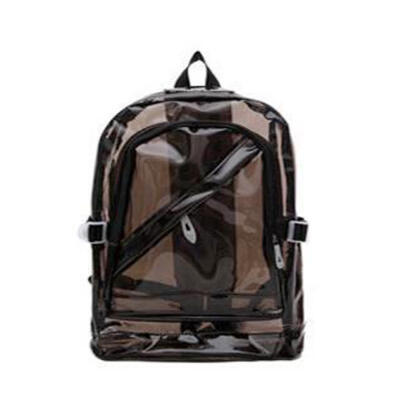 

Plastic Candy Color Transparent Bag Fluorescent Bag Student Backpack