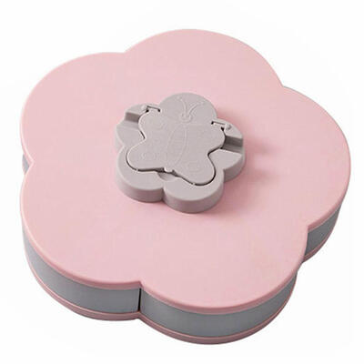 

Flower Design Rotary Storage Box Fruit Snack Candy Organizer Box Container