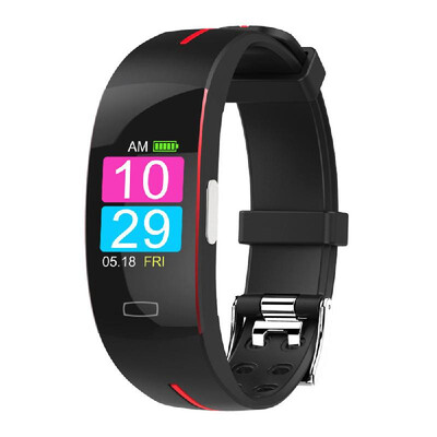 

PPGECG Fitness Tracker Smart Bands Sports Bracelet 096" Display Screen IP67 Waterproof GPS 100mAh BT Wristwatch for Android iOS