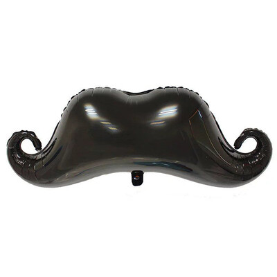 

Large Black Mustache Shape Foil Balloons Baby Birthday Beard Balloon Gift Party Decor