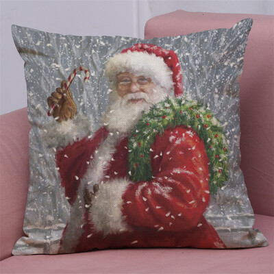 

Tailored New Christmas Cotton Linen Pillow Case Sofa Cushion Cover Home Decor