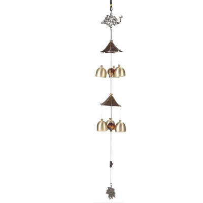 

Peacock Open Screen Wind Chime Copper Bell Pendant Outdoor Decorations Birthday Gifts Garden Windbell