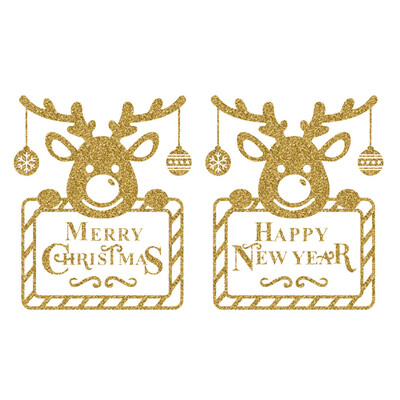 

〖Follure〗Christmas Wall Stickers Home Decor Stickers Cute Christmas Window Stickers