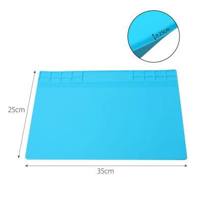 

3525 cm 500 °C Heat Soldering Station Mat Silicone Magnetic Pad Repair Platform