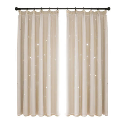 

Modern Stars Windows Blackout Curtains Room Home Window Decor Drape Curtain