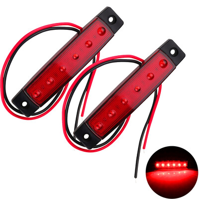 

YWXLight 6 LED Car Truck Bus Lorry Trailer Side Marker Indicators Light DC 12V