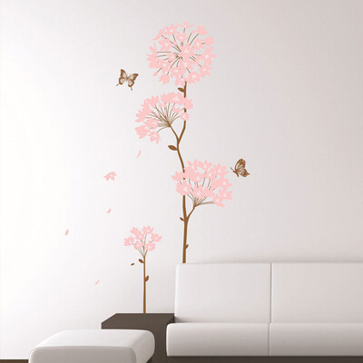 

Siaonvr Hydrangea Flower PVC Transparent Film Generations Of Removable Wall Stickers