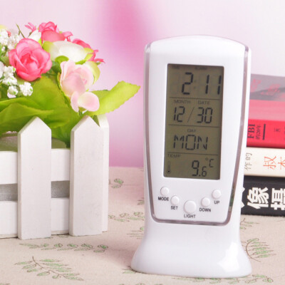 

Gobestart New Digital Backlight LED Display Table Alarm Clock Snooze Thermometer Calendar