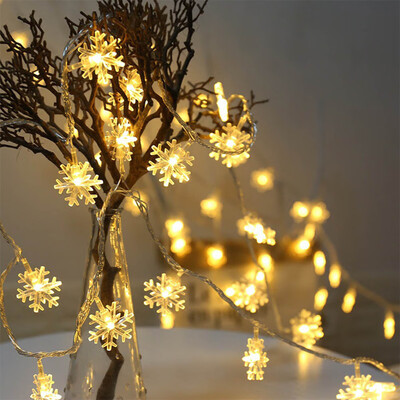 

2019 Hot Sale Led Snowflake Colorful Light String Lamp Christmas Holiday Party Wedding Home Garden Decoration Led String Lights