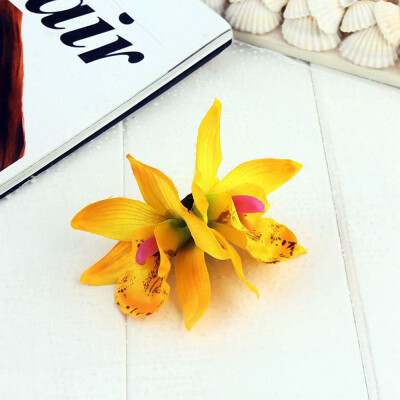 

〖Follure〗Butterfly Orchid Cloth Bohemia Headdress Beach Flowers Hair Clips