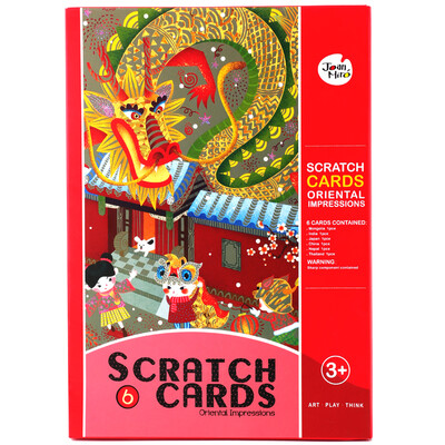 

Merlot JoanMiro childrens colorful scratching paper pen set hand painting creative DIY little boys&girls