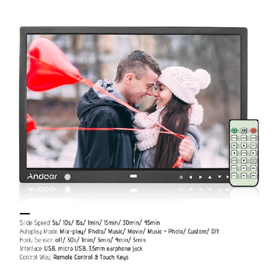 

Andoer 15 Inch Large Screen LED Digital Photo Frame Desktop Album 1280 800 HD Music Video eBook Clock Calendar Functions wit