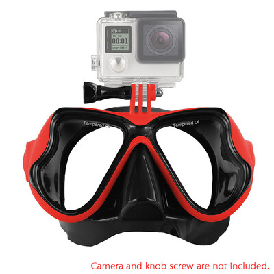 

Snorkelling Scuba Diving Mask Goggles Swimming Face Mask with Bracket Mount for GoPro Hero 4 3 3 2 1 SJCAM SJ4000 SJ5000 Dazzne P