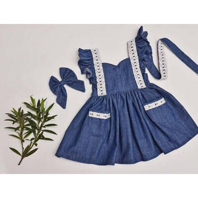 

US Baby Kids Flower Girls Dress Party Wedding Gown Formal Dresses Ruffle Skirt