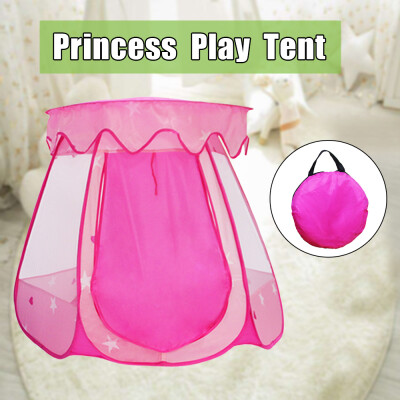 

Kid Outdoor Indoor Princess Play Tent Playhouse Ball Tent Pink