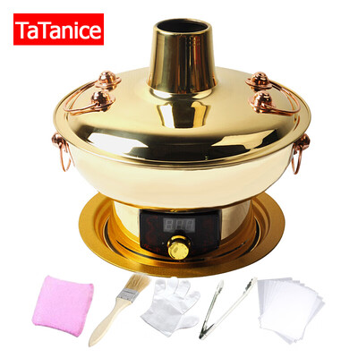 

TaTanice multi-purpose pot Old Beijing copper hot pot Electric carbon dual-use 32cm brass