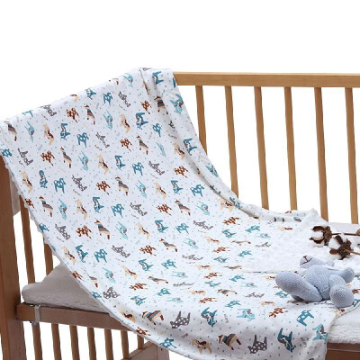 

LuMengYi Baby Dotted Blanket Soft Skin-friendly Breathable Cotton 59 45 Inches Unisex Infant Receiving Blankets for Bed Stroller