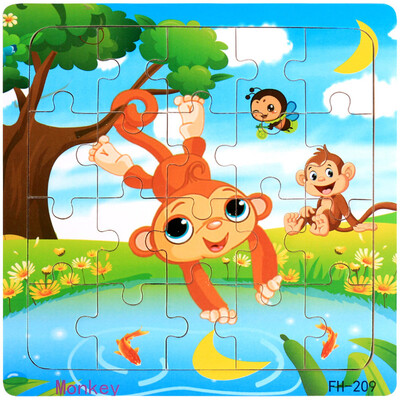 

Gotoamei Wooden Puzzle Educational Developmental Baby Kids Training Toy Christmas Gift