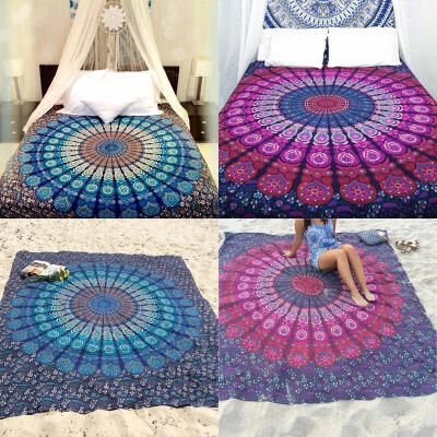 

Large Indian Mandala Tapestry Wall Hanging Throw Towel Beach Yoga Mat Decor Boho