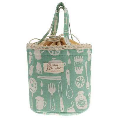 

Flamingo Insulation Portable Lunch Bag Thicken Lunch Bag Wild Picnic Bag Foldable Extendable Cool Bag