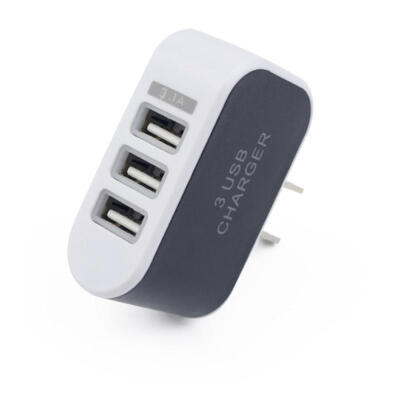 

Multi-port 3 USB Charger Power Adapter With LED Indicator Light For Mobile PhonesUS Plug