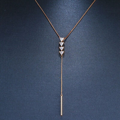 

2018 Alloy Simple Y Style Chain Long Necklaces & Pendants Gold Silver Color Strip Chain Jewelry For Women