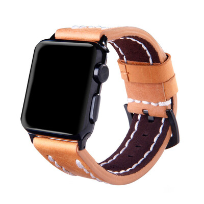 

〖Follure〗Fashion Leather Replacement Watch For Apple Smart Watch Series 123 42mm