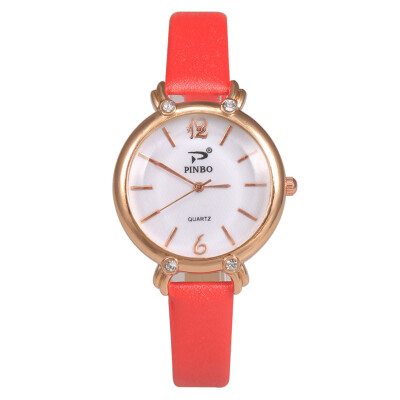 

Hot Selling Women Watches Rhinestone Scale Digital Dial Ladies Quartz Wristwatch Business Leather Strap Clock Gift Reloj Mujer50