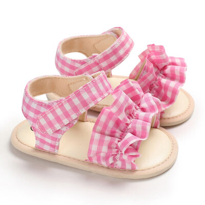 

Children Summer Shoesborn Infant Baby Girl Boy Soft Crib Shoes Infants Anti-slip Sneaker Striped Bow Prewalker 0-18M