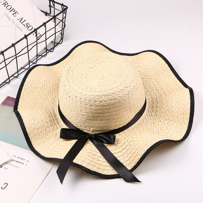 

Hat women beach summer sun hat travel large brim beach hat summer leisure Joker Korean wave