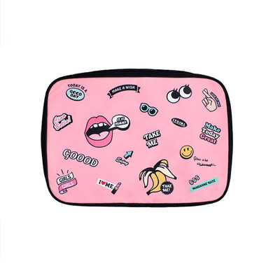 

Woman Cartoon Printing Waterproof Oxford Portable Travel Zipper Bag Boarding Luggage Storage Large Capacity Bag 2019