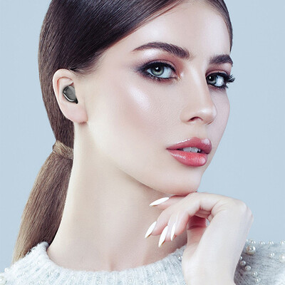 

Wireless Bluetooth 50 Headphones Mini Invisible Earphone In-ear Music Headset Charging Box Hands-free with Mic