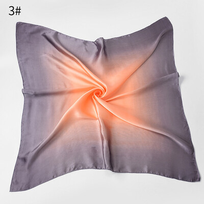 

Female Korean version of the wild literary scarf gradient stitching color retro stewardess professional business small scarf square towel wholesale