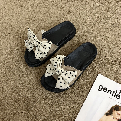 

Sandals&slippers women wear fashion&thick soles in summer bow slippers lazy shoes slippers lazy shoes