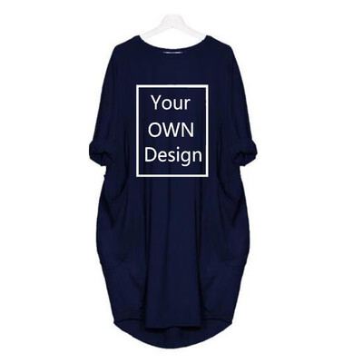 

Loose casual custom womens dress ArmyGreen