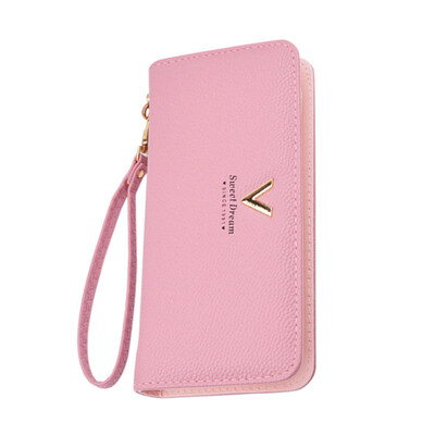 

Women Long Clutch Faux Leather Wallet Purse Checkbook Coin Bag Card Handbag
