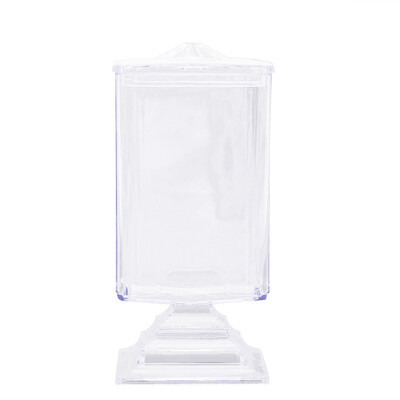 

Makeup Cotton Pad Box Clear Nail Art Remover Paper Holder Organizer Case