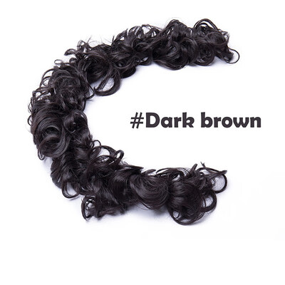 

Scrunchie Updo Wrap Curly Messy Bun Ponytail Hair Piece Chignons Hair Extensions