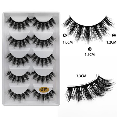 

Tailored 5 Pairs Of Natural Thick 3D Imitation Water Eyelashes 10 styles