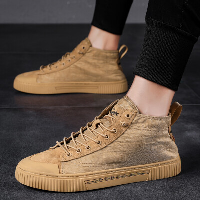 

Summer high-top canvas shoes Korean version of the trend of wild casual tide shoes net red breathable cloth shoes mens shoes