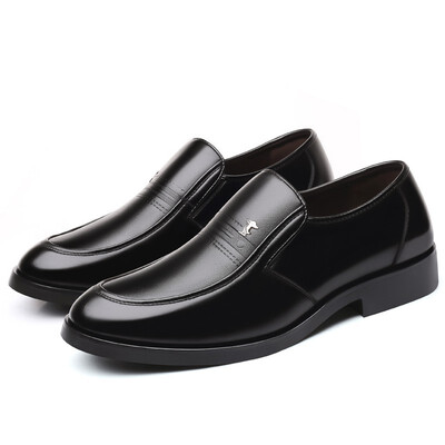 

YONGHENGMEILI Genuine leather mens non-slip dress shoes 7150