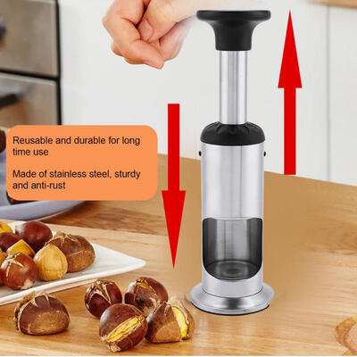 

Greensen Anti-slip Anti-rust Stainless Steel Sturdy Durable Chestnut Walnut Opener
