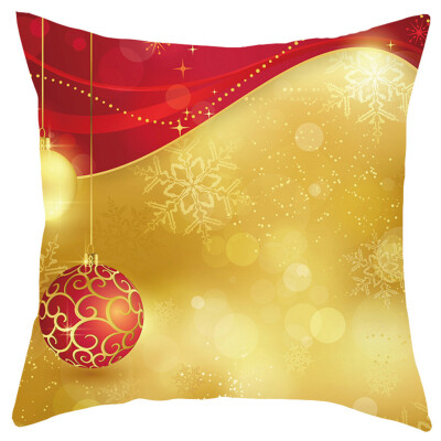 

Tailored Merry Christmas Short Plush Pillowcase Sofa Pad Set Home Decoration 18x18 Inch